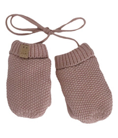 image of Calikids Knit Mitten with Cord Rose Dust with sku:335894