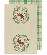 Now Designs Dishtowels Set Winter Moose
