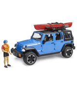 Bruder Toys Jeep Wrangler Rubicon Unlimited avec kayak et figure