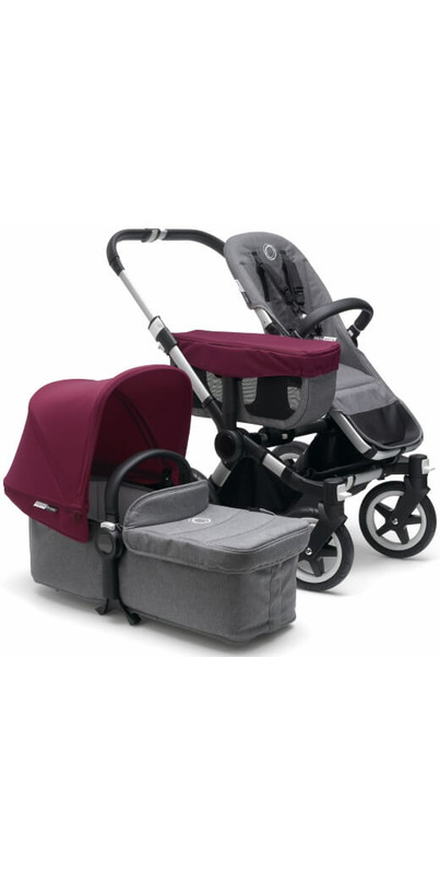 Buy Bugaboo Donkey2 Mono Complete Grey Melange & Ruby Red at Well.ca ...