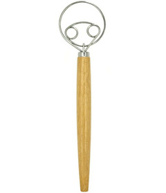 Danesco Danish Double Loop Dough Whisk Natural