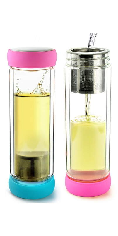 Gourde En Verre Double Paroi Avec Infuseur - 500 Ml - TERNATUR