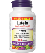 Webber Naturals Lutéine avec zéaxanthine Force maximale 40 mg