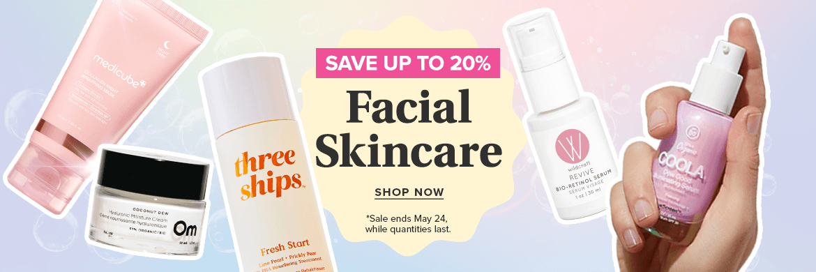 Save up to 20% on Facial Skincare