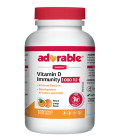 Wampole Adorable Vitamin D 1000 IU Chewable
