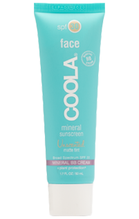 coola face mineral sunscreen bottle