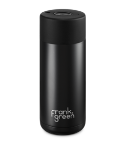 frank green Ceramic Reusable Cup with Button Lid Midnight