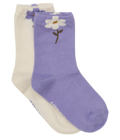 Minymo Socks Pack Floral Purple Haze