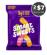 SmartSweets Gummy Worms Pouch 2 for $7