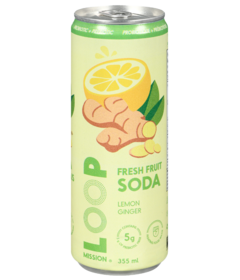 LOOP Mission Fresh Fruit Soda Lemon Ginger