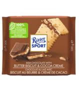 Ritter Sport Chocolat au lait Biscuit au beurre & Carré cacao crème