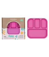 bobo&boo Plant-Based Divided Plate Pink