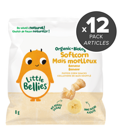 Little Bellies Organic Banana Softcorn Puffs Bundle