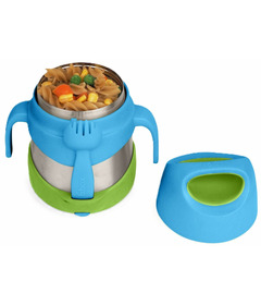 b.box Insulated Food Jar with Spork Ocean Breeze