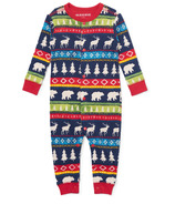 Little Blue House by Hatley Baby Union Suit Navy Fair Isle