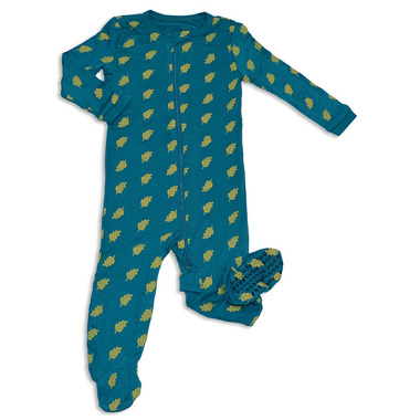 Buy Silkberry Baby Bamboo Zip-up Footed Sleeper Dotty Leaf at Well.ca ...