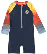 Nano UV50 One Piece Rashguard Swimsuit Deep Blue Jay Print