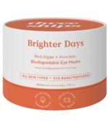 Three Ships Brighter Days Red Algae + Avocado Biodegradable Eye Masks