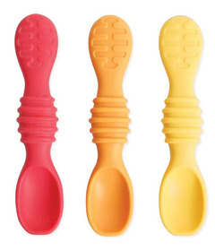 Bumkins Silicone Dipping Spoons Pack Tutti-Frutti