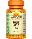 Sundown Naturals Folic Acid