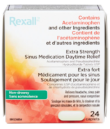 Rexall médicaments pour le soulagement des sinus jour