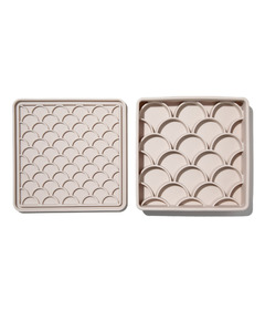 dogged 3-in-1 Fish Scale Slow Feeder Bowl Sand