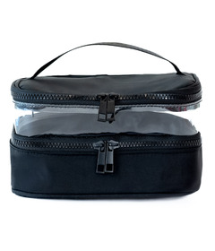 image of MYTAGALONGS Double Layer Train Case Black with sku:339088