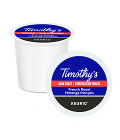 Timothy's Dark Roast Coffee French Roast K-Cup Pods