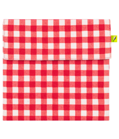 Fluf Flip Snack Bag Gingham Red