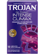 Trojan Her Pleasure Intense Climax Préservatifs en latex lubrifiés