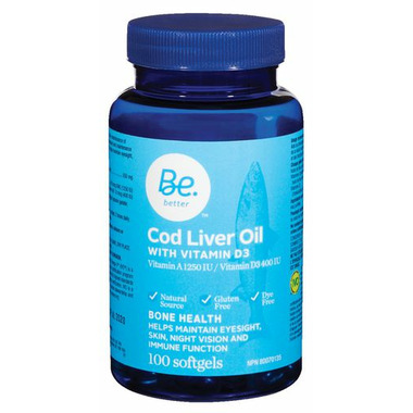 Be Better Cod Liver Oil with Vitamin A and D3 Be Better Cod Liver Oil with Vitamin A and D3