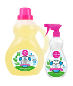 Dapple Baby Stain Remover Spray + Laundry Detergent Fragrance Free Bundle