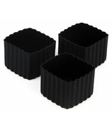Little Lunch Box Co Square Bento Cups Black