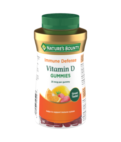 Nature's Bounty Vitamin D Gummies Strawberry, Orange & Lemon