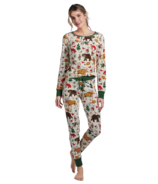 Hatley Woodland Winter Women's Jersey Pajama Set