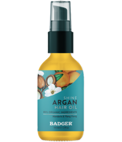 Badger Shine Argan Hair Oil Mandarin & Ylang Ylang