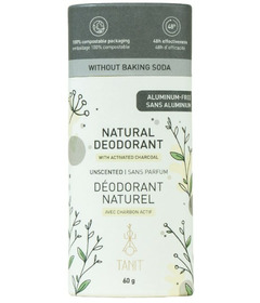 Déodorant naturel Tanit sans parfum au charbon