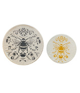 Your Green Kitchen Housses pour bols grand et moyen, motifs abeille noire et abeille jaune