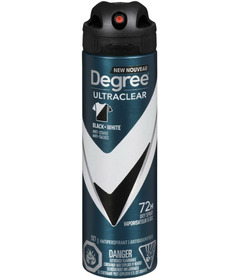 image of Degree Men UltraClear Black + White Antiperspirant Dry Spray with sku:128640