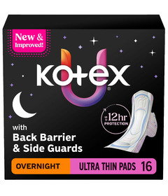 U by KOTEX Core Ultra-Thin Winged Overnight Pads