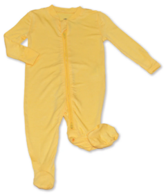 Silkberry Baby Bamboo Footed Zipper Sleeper Banana Cream