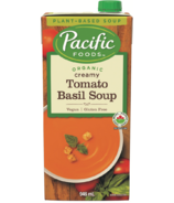 Soupe aux tomates et au basilic biologique de Pacific Foods