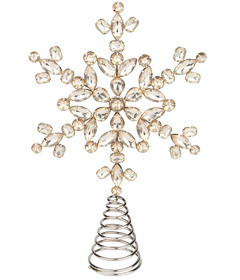 Silver Tree Snowflake Tree Topper
