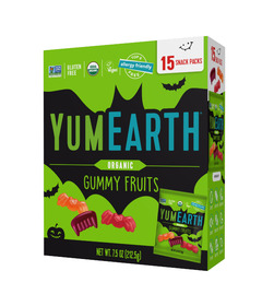 image of YumEarth Organic Halloween Gummy Fruits with sku:313563