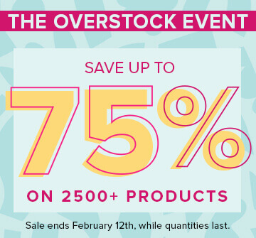 Save up to 75% on The Overstock Event