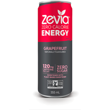 Zevia Zero Calorie Energy Drink Grapefruit Zevia Zero Calorie Energy Drink Grapefruit