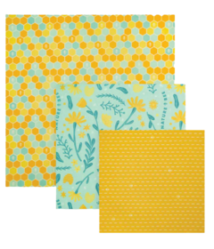 Nature Bee Variety Beeswax Wraps Set Bee Lovers