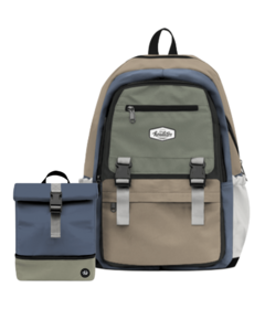 Headster Kids Backpack Cargo Pants & Lunchbox Everglade Hedge Green Bundle