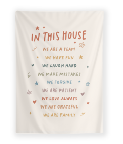 Cherrypick Reusable Fabric Banner In This House Rainbow