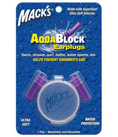 Mack's AquaBlock Earplugs Purple